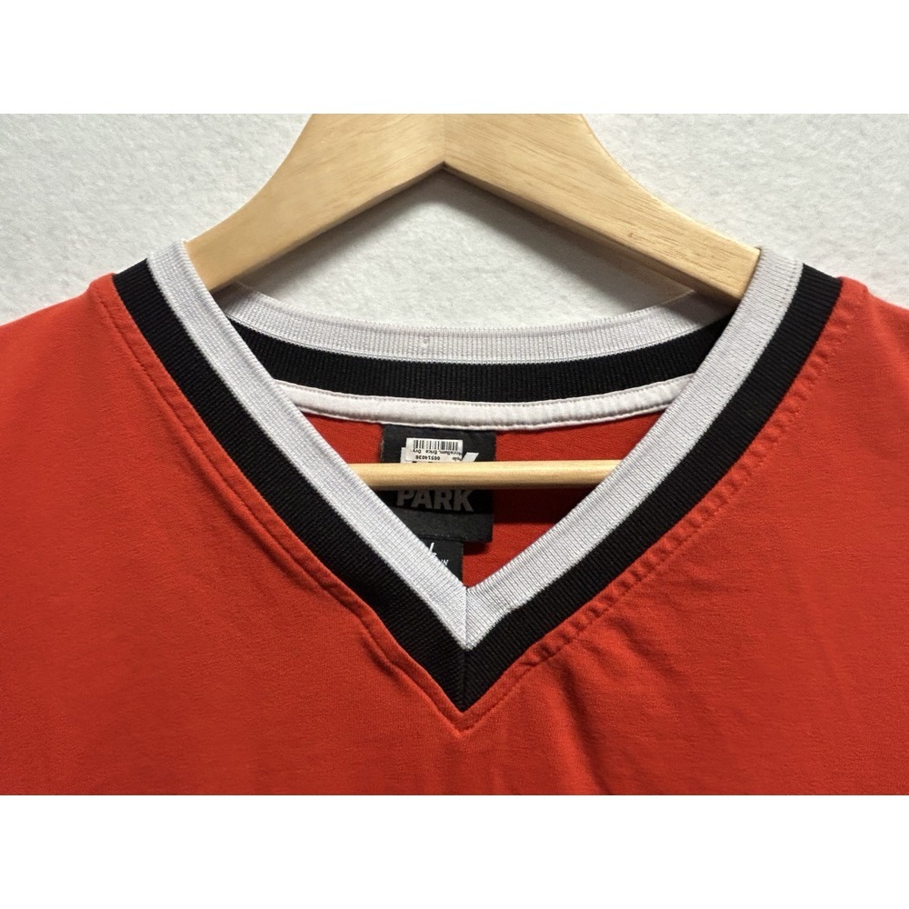 IVY PARK Mesh Oversized Logo V Neck Tee Red Size Large - Picture 5 of 8